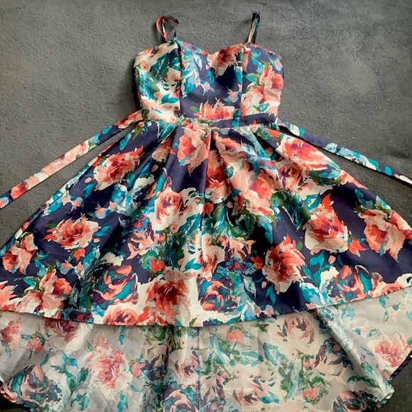 Floral Prom/Graduation Dress - Picture 1 of 7